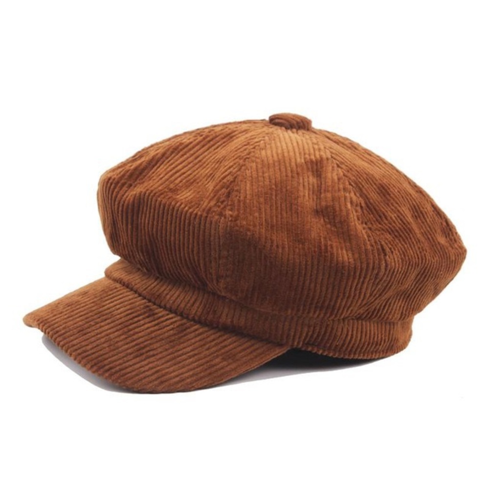 Brown Corduroy Cap